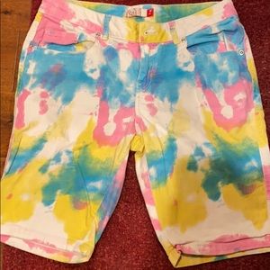 Tie dye shorts